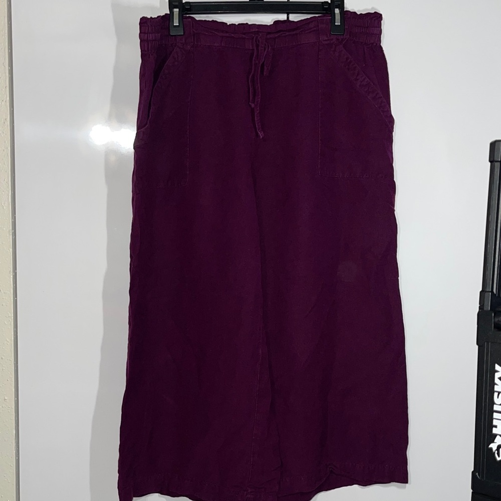 LOFT Purple Wide Leg Pants - Picture 2 of 5